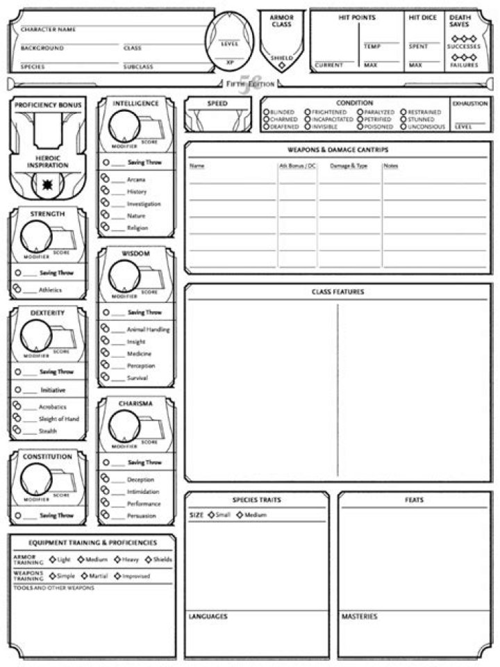 Download the 2024 Character Sheet PDF for Easy Reference