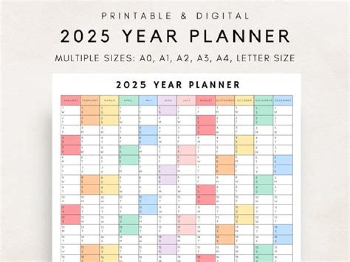 2025 Planning Calendar PDF – Your Ultimate 2025 Organizing Tool
