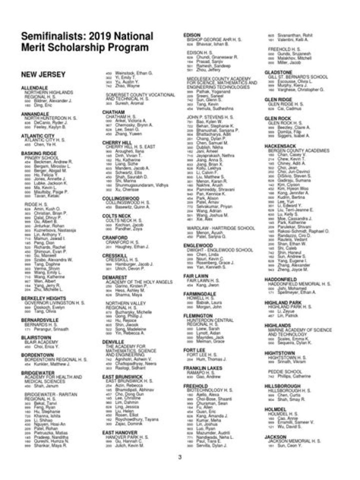 2026 National Merit Semifinalists State Map PDF – Full List