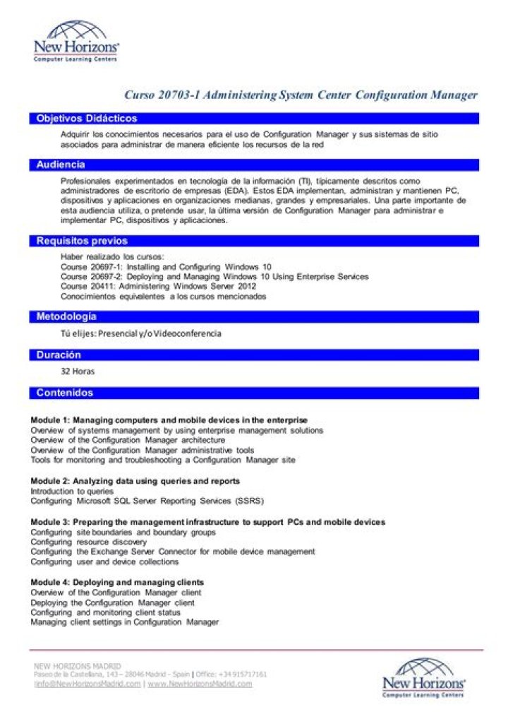 20703 1: Comprehensive Guide to Administering System Center Configuration Manager PDF