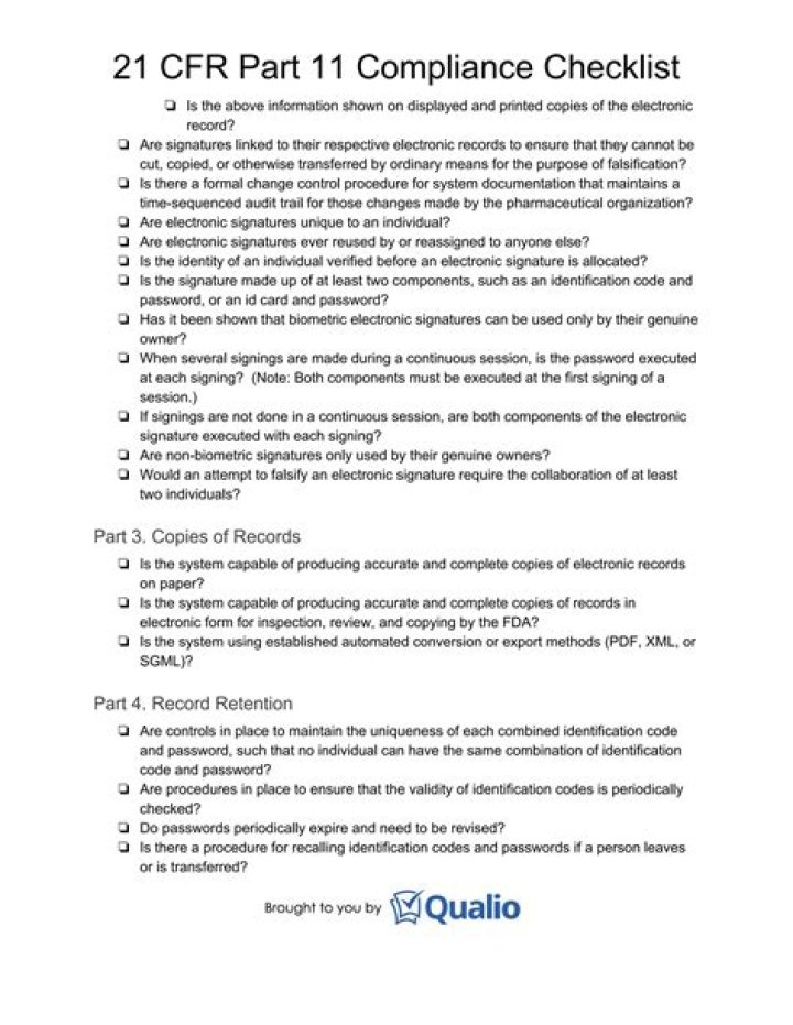 Official 21 CFR Guidelines List PDF – Download Regulatory Compliance Documents