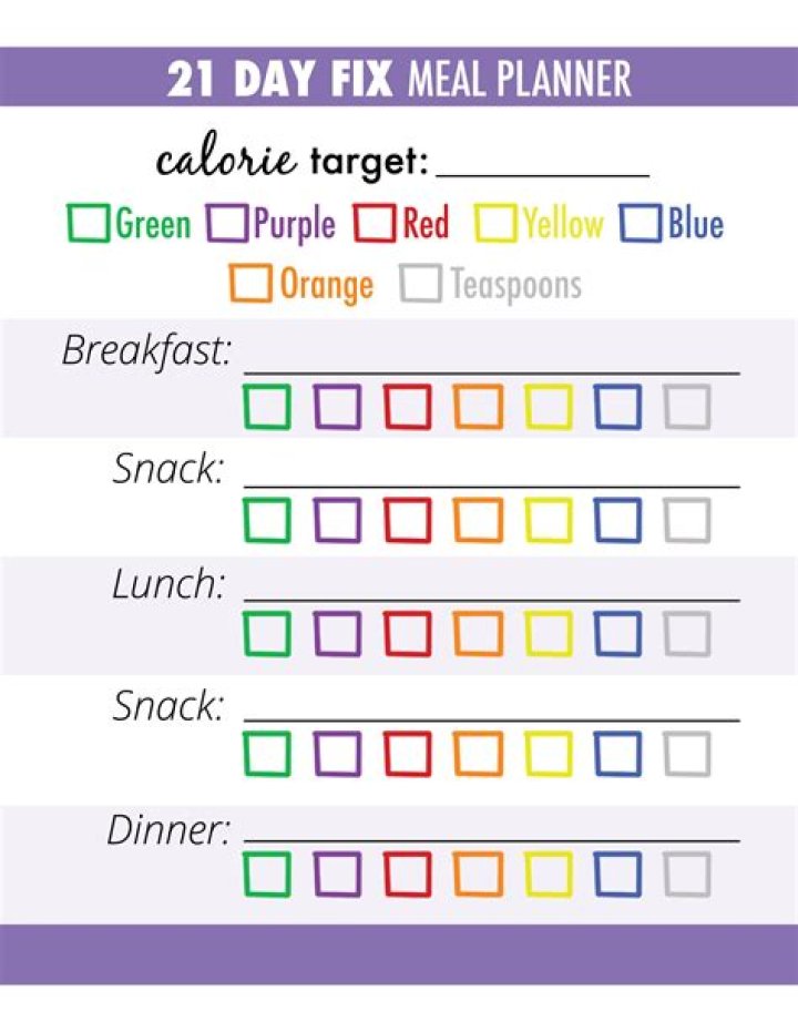 21-Day Fix Diet Plan PDF – Shed Pounds Fast in 21 Days