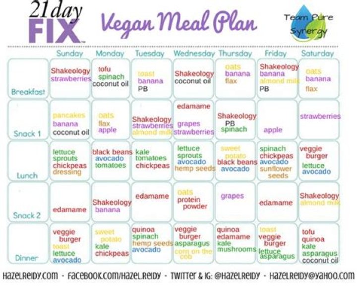 21 Day Vegan Meal Plan PDF – Quick & Healthy Fix
