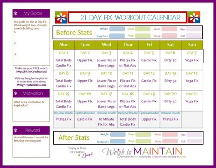 21-Day Fix Workout Plan PDF: Get Fit Fast in 21 Days