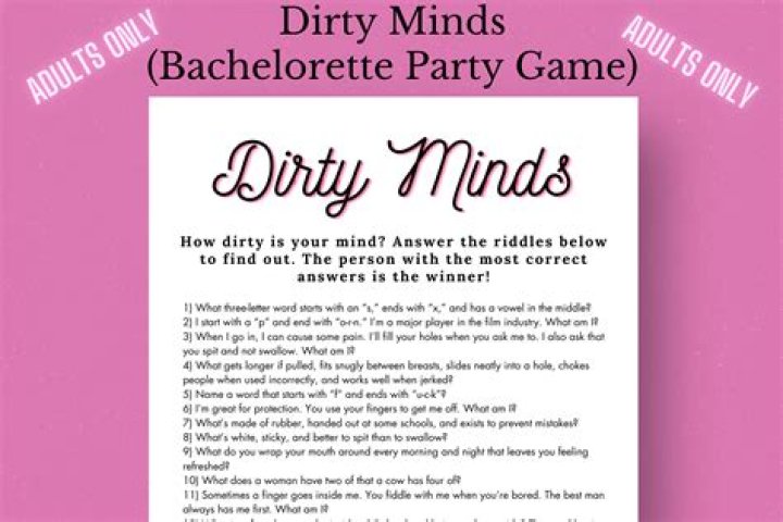 21 Questions Dirty Minds Game PDF – Mind-Bending Psychological Challenges