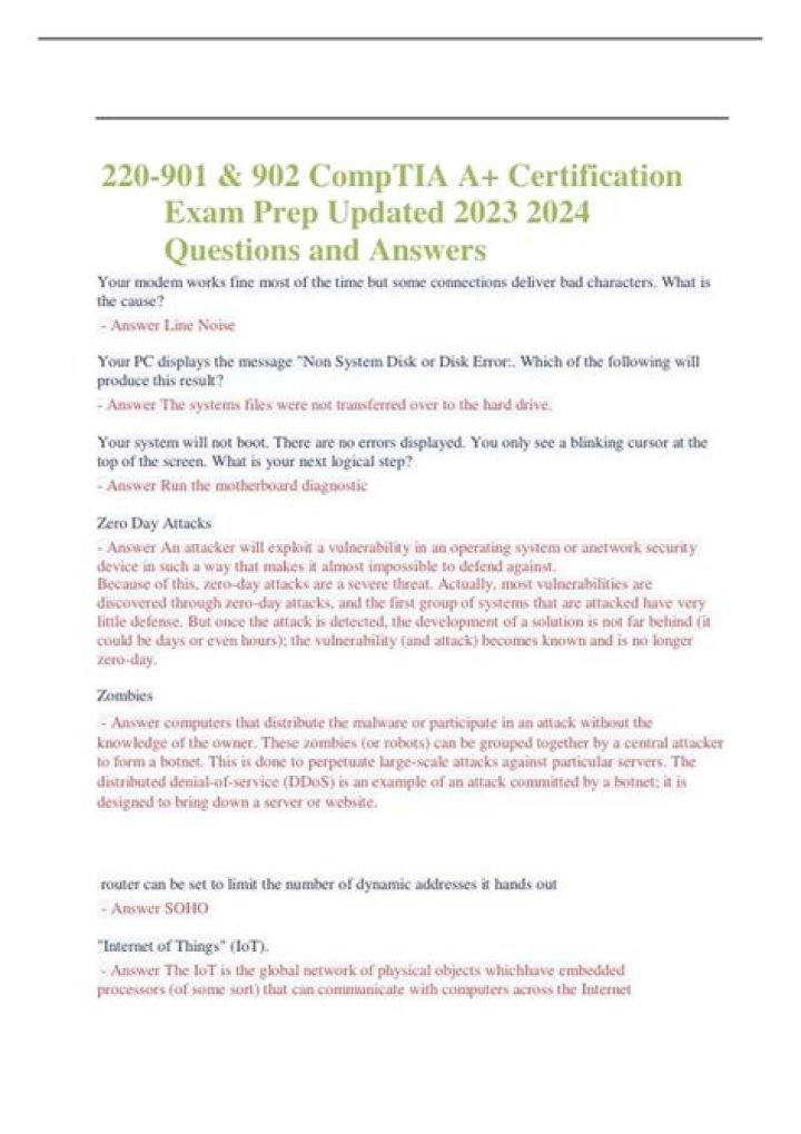 220-902 Exam Questions PDF: Complete Practice Test with Answers