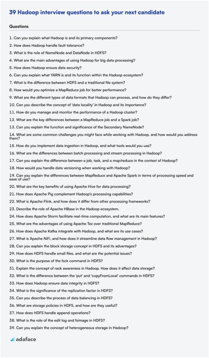 24 Hadoop Interview Questions PDF for Mastering Big Data
