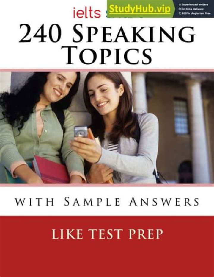 240 Essential Speaking Topics with Sample Answers PDF