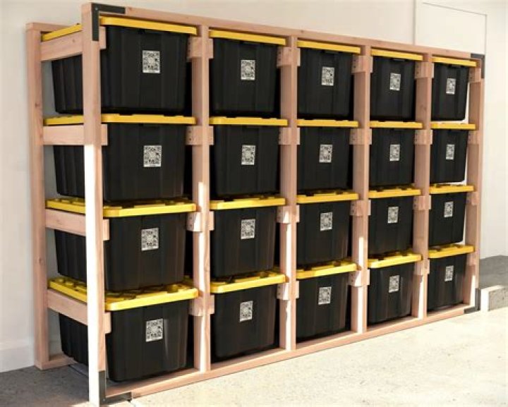 Free PDF: 27-Gallon Tote Rack Plans – Easy DIY Setup