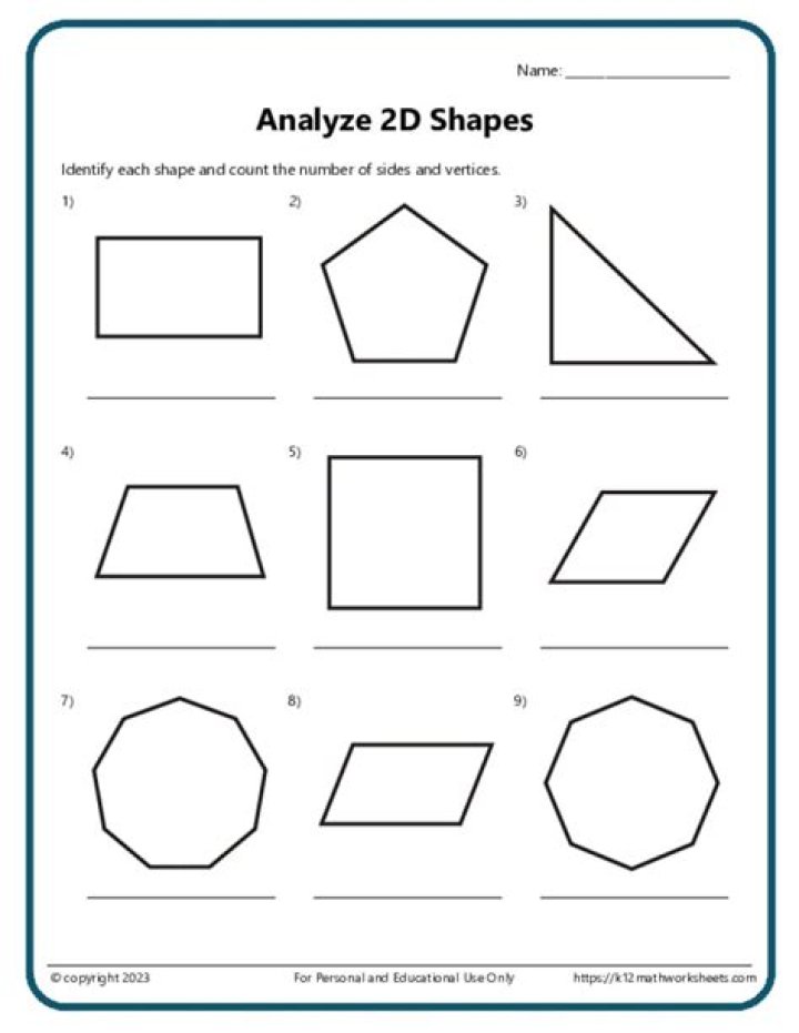 Free 2D Shapes Test PDF – Practice and Learn Basic Geometry