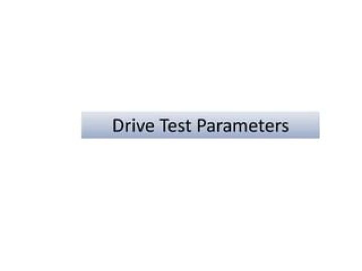 2G 3G 4G Drive Test Parameters PDF: Essential Guide