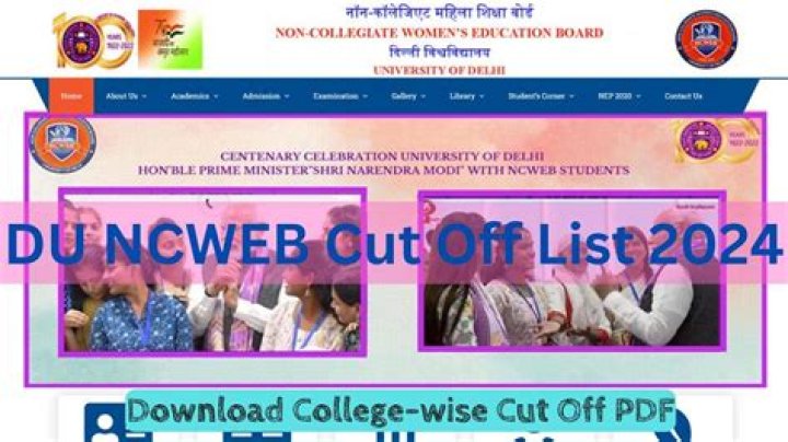 2018 DU 2nd Cut Off List Download PDF – Official Copy