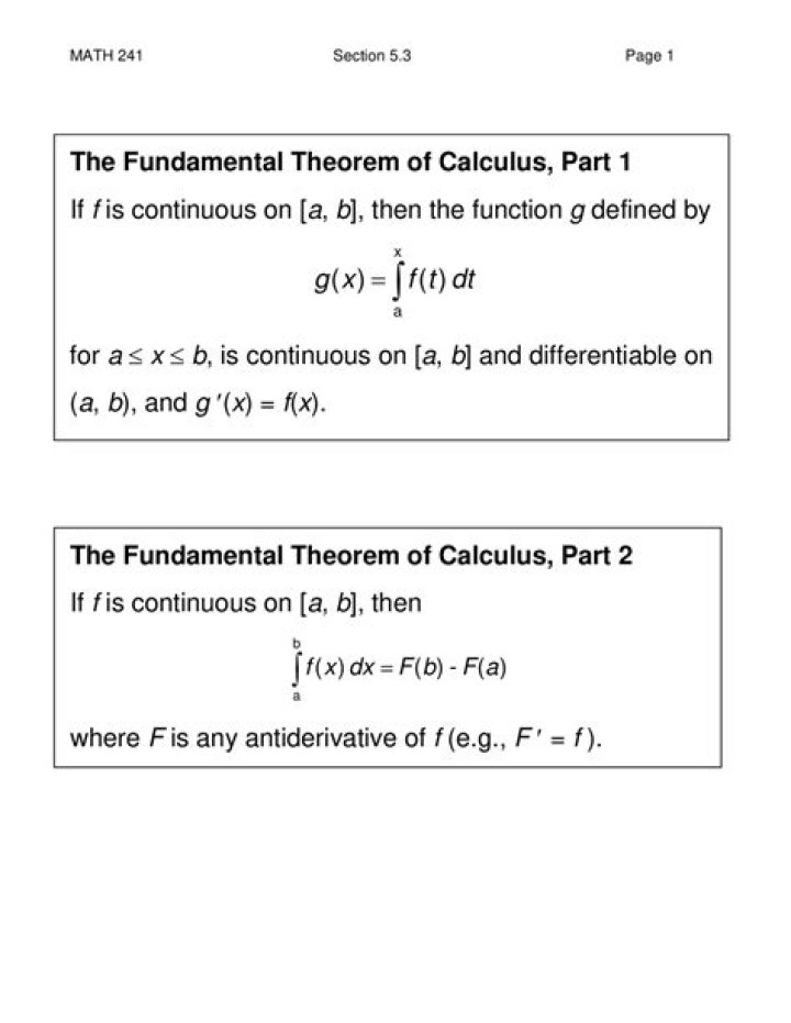 2nd Fundamental Theorem of Calculus Worksheet PDF – Practice Problems & Solutions