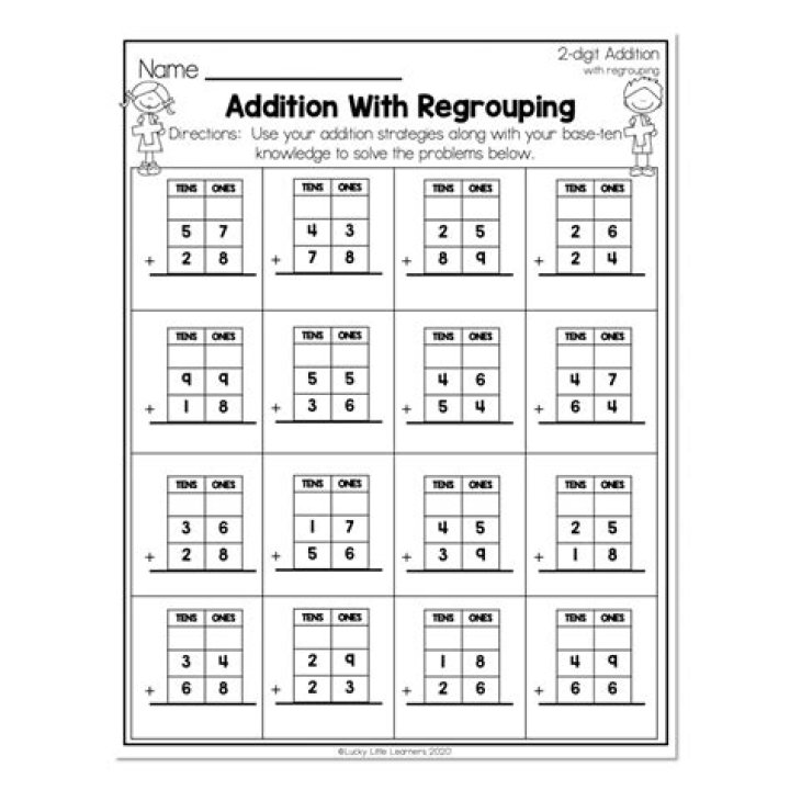 Free 2nd Grade Addition with Regrouping Worksheets PDF – Instant Printable Practice