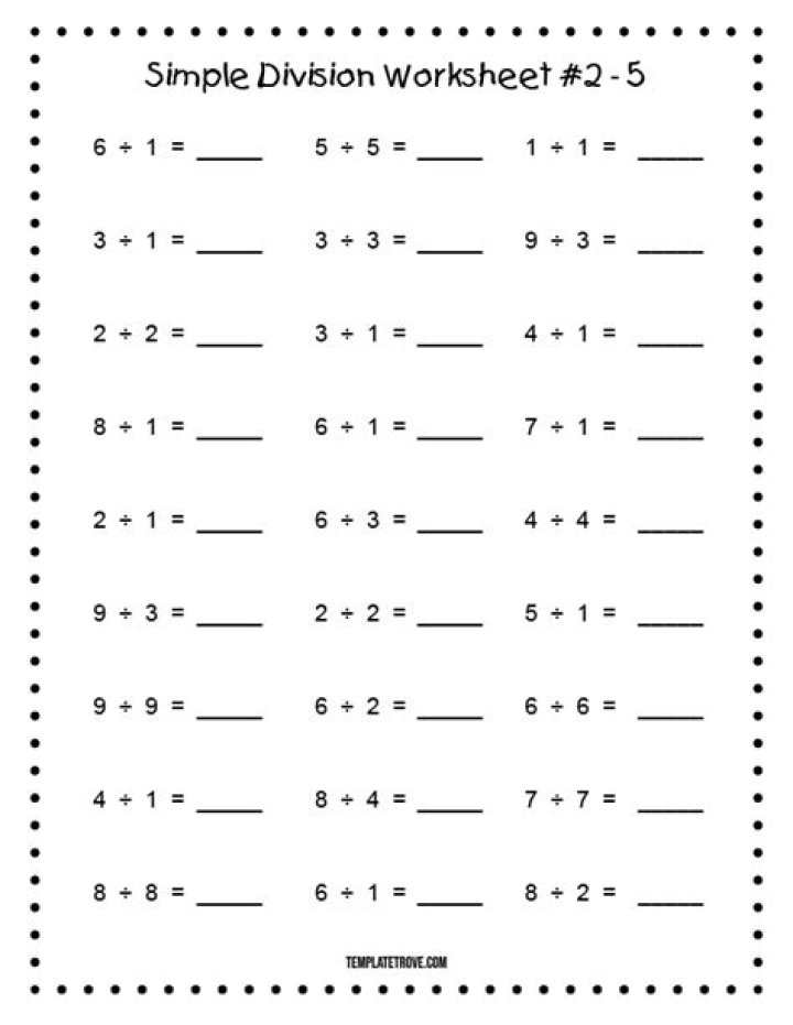 Free 2nd Grade Division Worksheets PDF for Homeschooling & Classroom Use