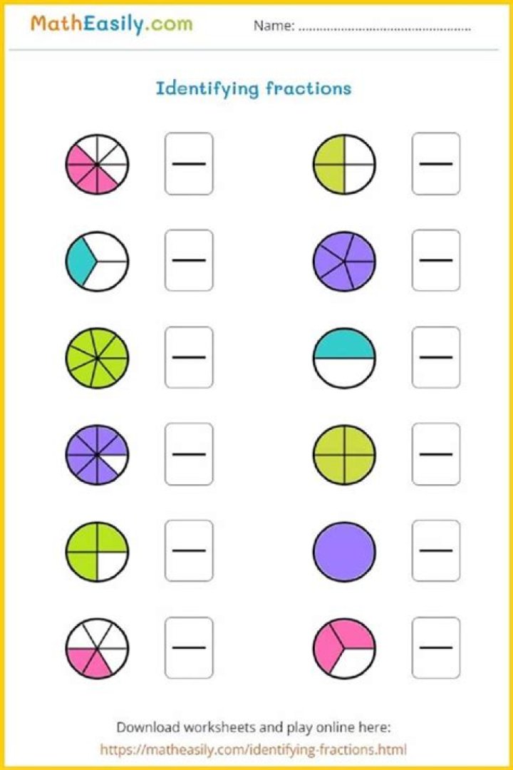 2nd Grade Fraction Worksheets PDF – Download Free Printable Practice