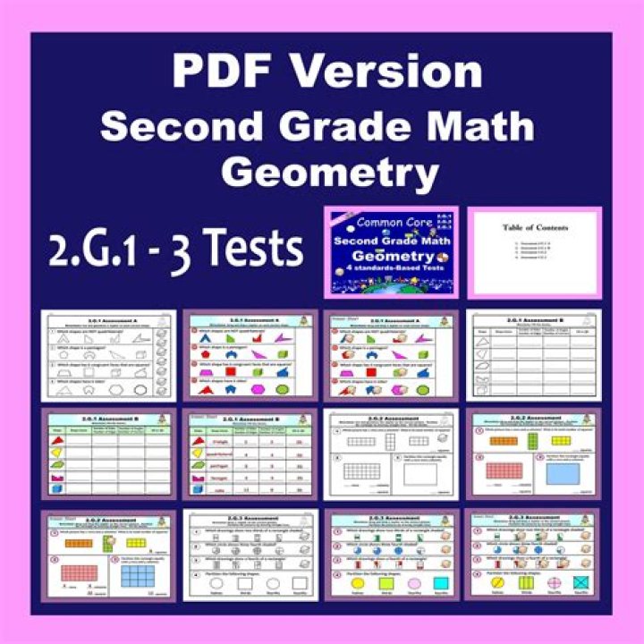 Free 2nd Grade Geometry Test PDF – Instant Printable Worksheets