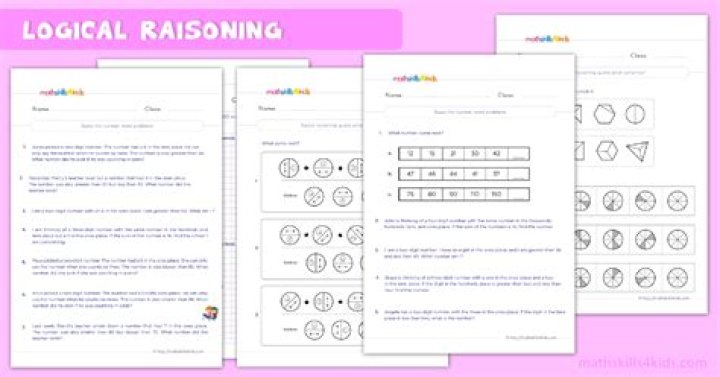 2nd Grade Logical Reasoning Worksheets for Grade 2 PDF – Instant Download