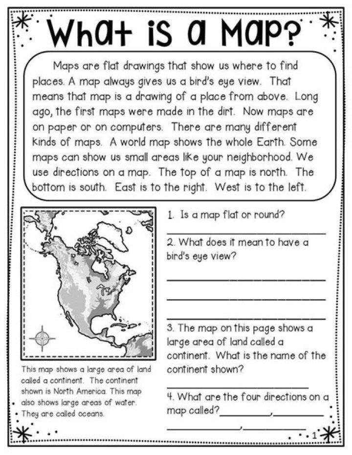 2nd Grade Map Reading Test PDF – Practice Worksheets & Skills Assessment