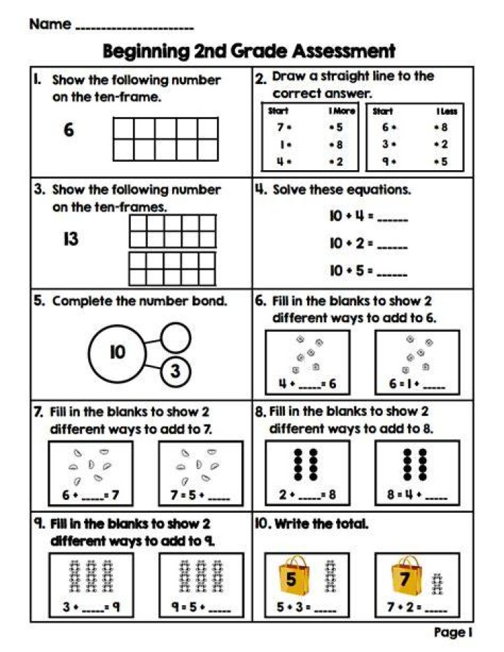 Free 2nd Grade Math Assessment Test PDF – Download Now