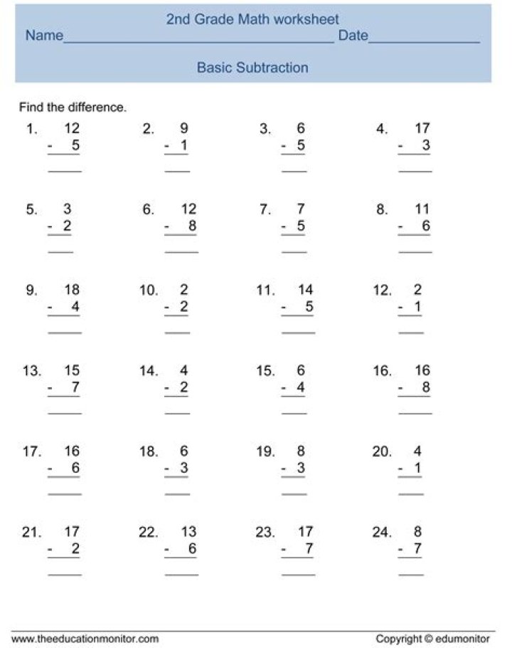 Free 2nd Grade Math Worksheets PDF Packet for Easy Learning