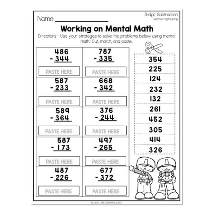 2nd Grade Mental Math PDF Worksheets – Instant Practice & Skill Builders