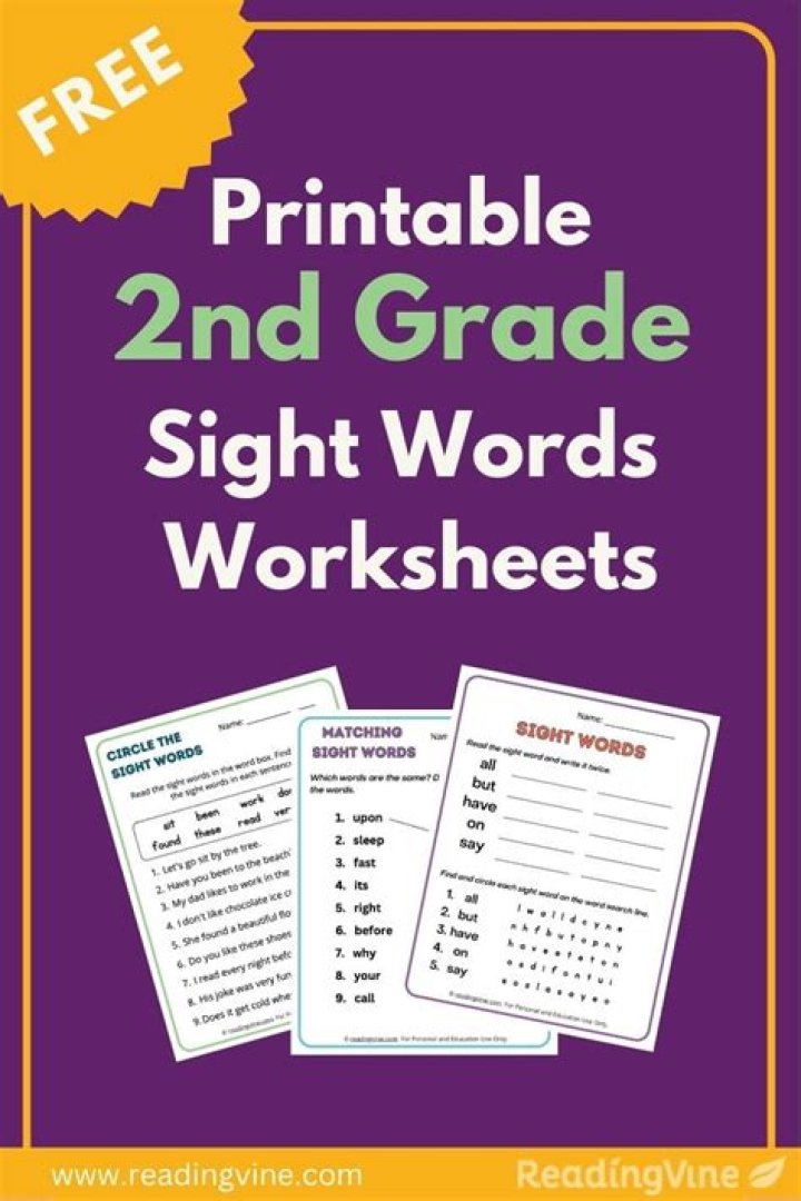 Free 2nd Grade PDF Worksheets – Instant Download for Home & School