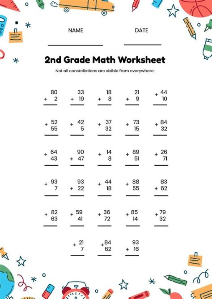 Free 2nd Grade PDF Worksheets for Easy Home & Classroom Use