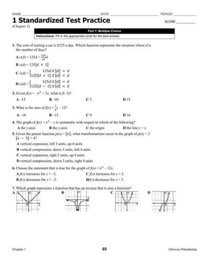 2nd Grade Standardized Test Practice Worksheets PDF for Free Download