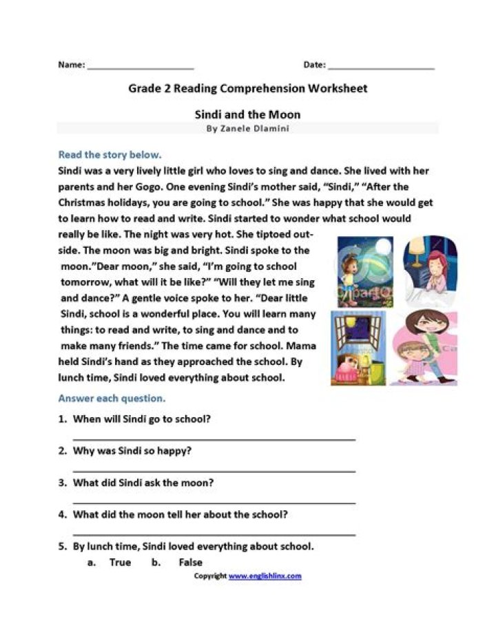 Free 2nd Grade Worksheet PDF – Printable Math & Reading Activities