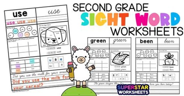 2nd Grade Worksheets PDF for 1st Day of School