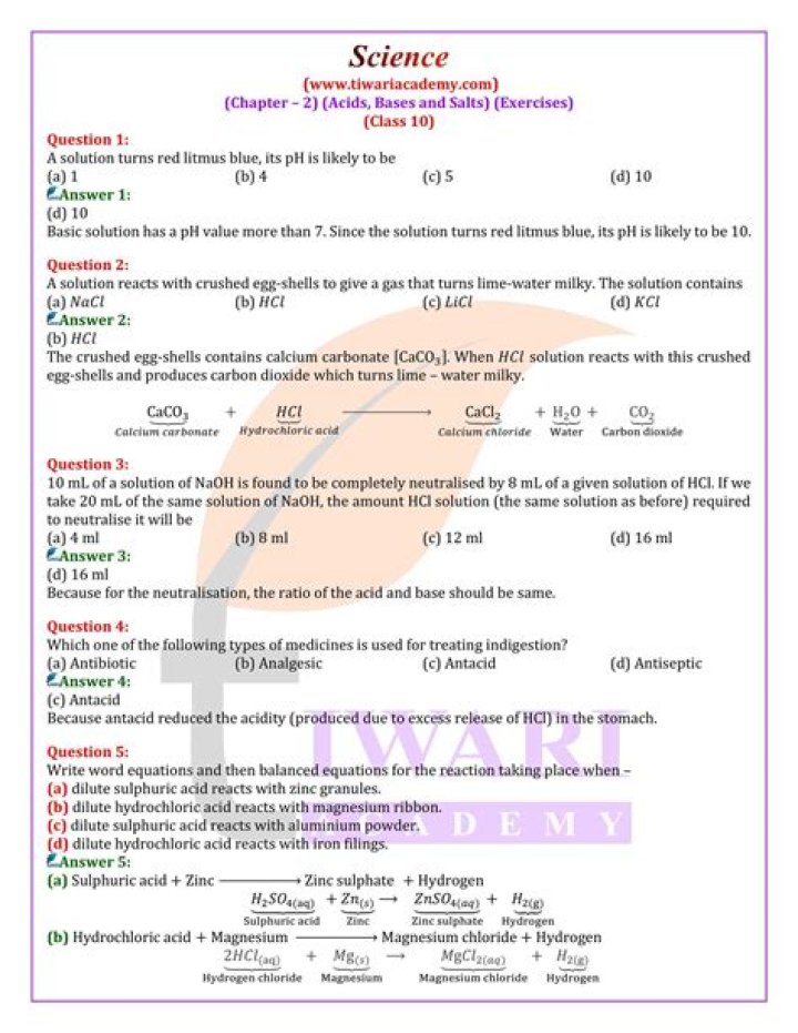 2nd PUC Chemistry Important Questions with Answers PDF Download