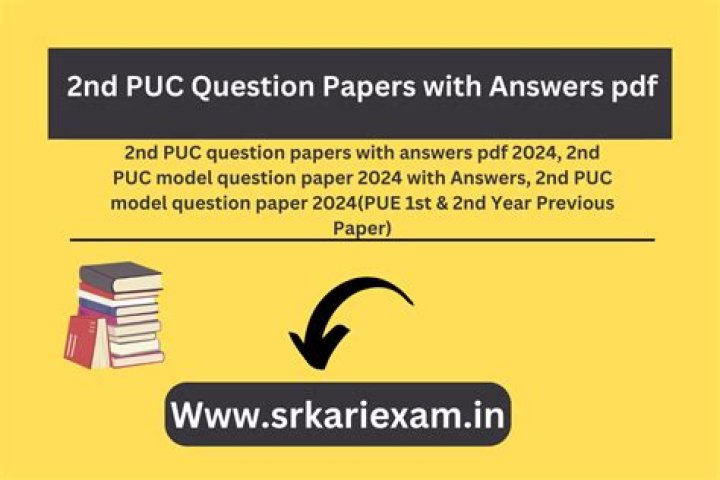 2nd PUC Model Question Papers with Answers PDF for PCMB Students