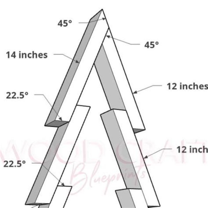 DIY 2x4 Christmas Tree Plans - PDF Download