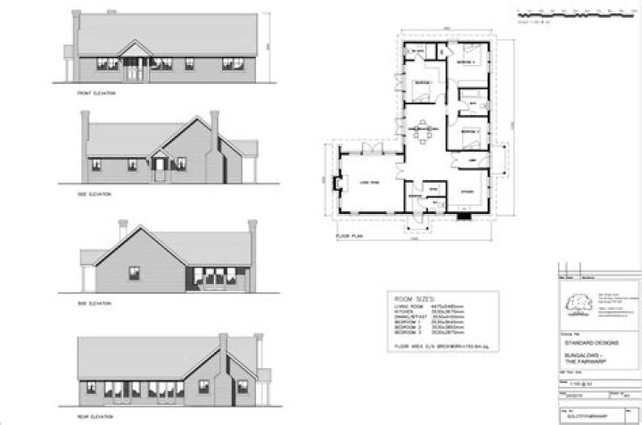 3-Bedroom Bungalow Plan PDF – Perfect Home Layout for Family Living