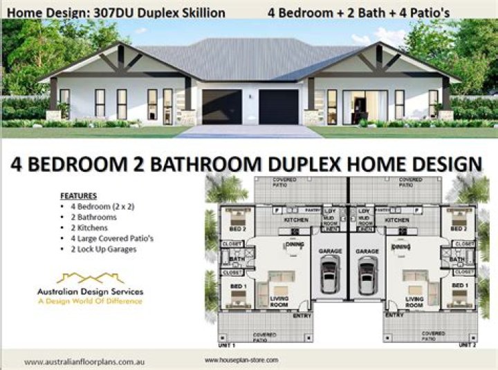 Download Free 3 Bedroom Duplex Plans in PDF Format