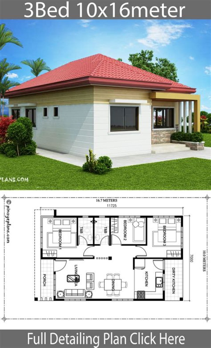 3 Bedroom Modern House Plans PDF – Instant Download