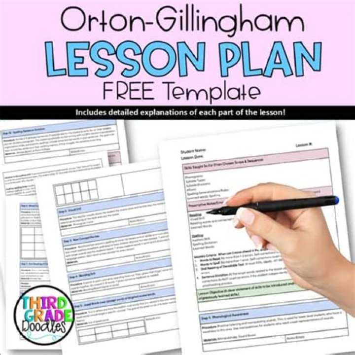 Free 3-Day Orton Gillingham Lesson Plan PDF: Ready-to-Use Requirements