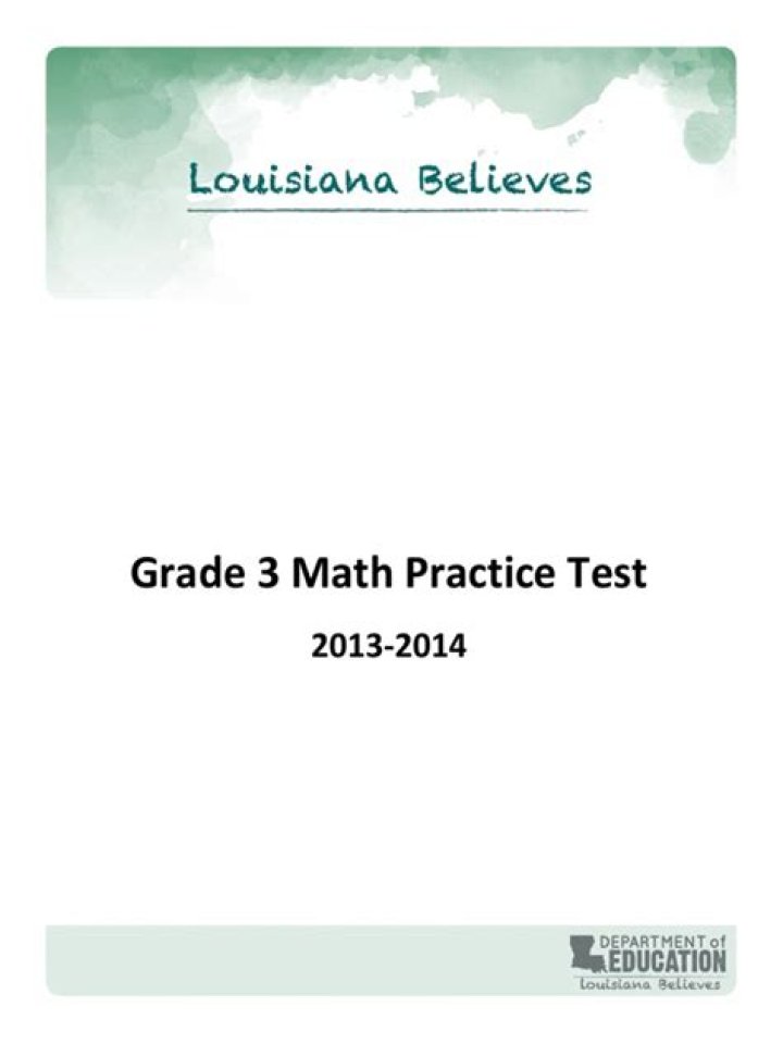Free 3rd Grade Math Test PDF - Print & Practice