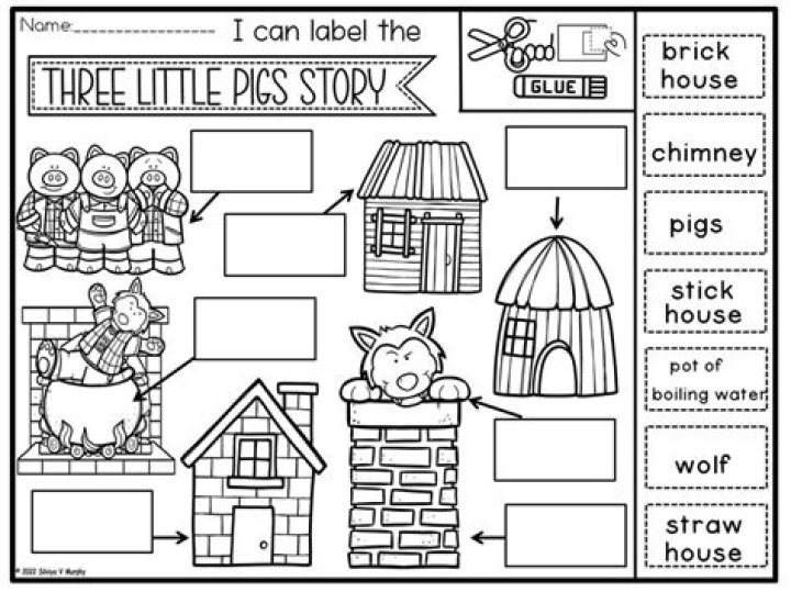 Free 3 Little Pigs Worksheets PDF for Kindergarten