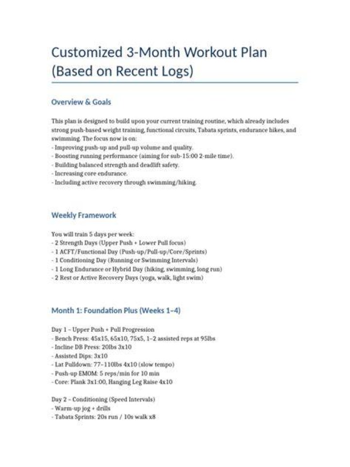 3-Month Workout Plan PDF: Build Strength & Stay Fit in 12 Weeks