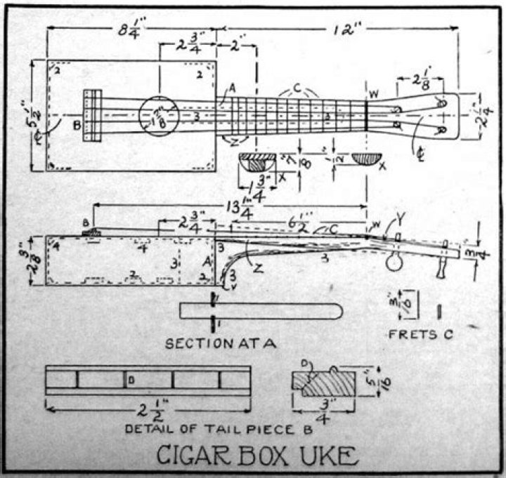 3 String Cigar Box Guitar Plans PDF: Build Your Own Vintage Instrument