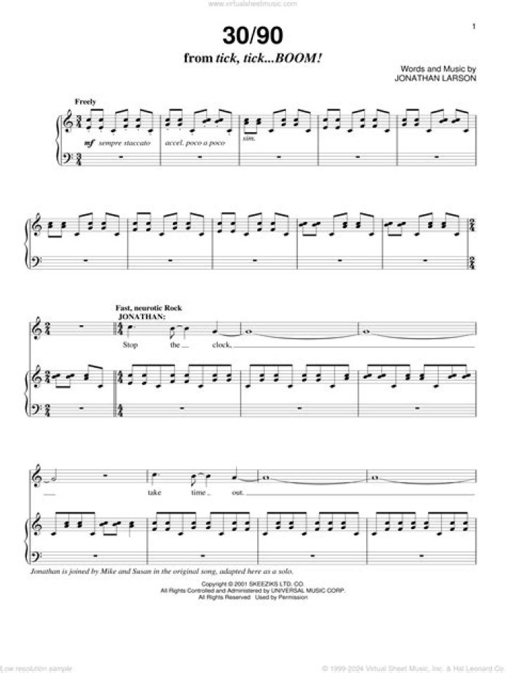 30/90 Piano Sheet Music PDF: Practice Fast & Effective Sessions