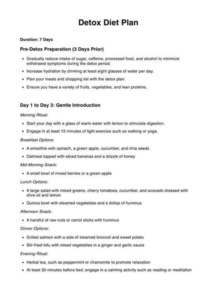 30-Day Detox Diet Plan PDF: Quick & Effective Weight Loss & Cleansing