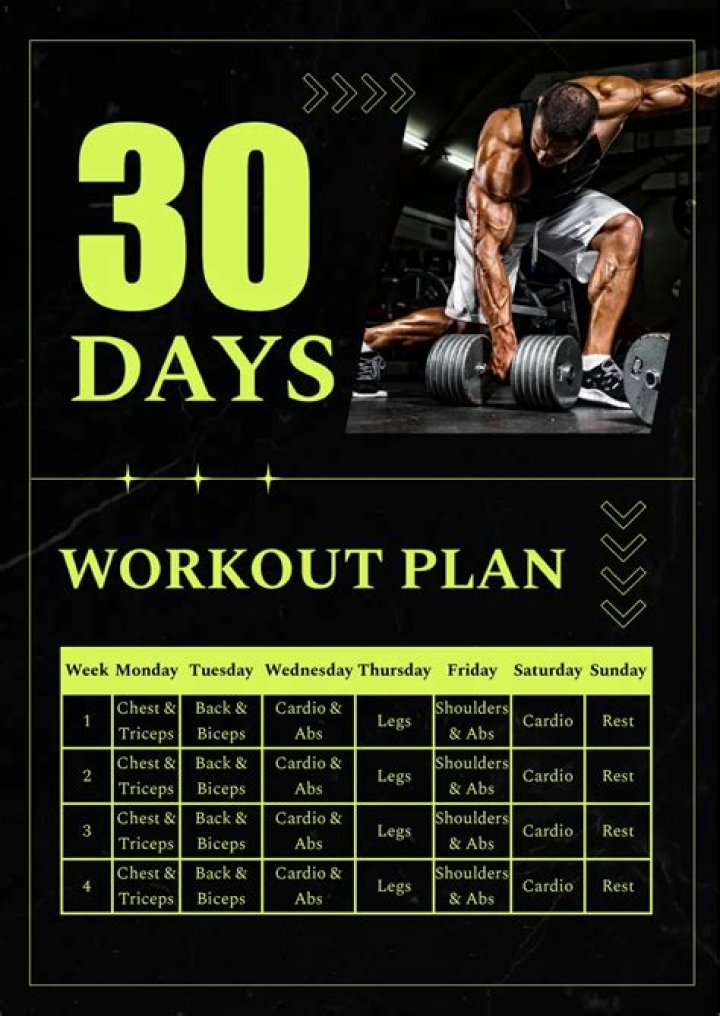 30-Day Free Gym Workout Plan PDF – Download Instantly