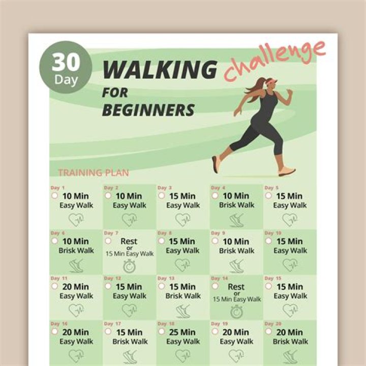 30-Day Indoor Walking Workout Plan PDF for Beginners