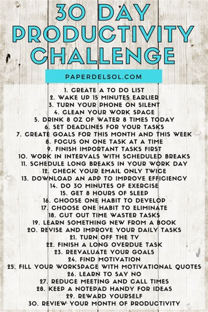 30-Day Productivity Plan PDF to Boost Your Efficiency