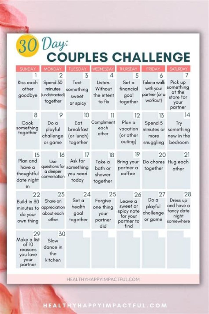 30-Day Sex Challenge List PDF: Proven Exercises & Tips