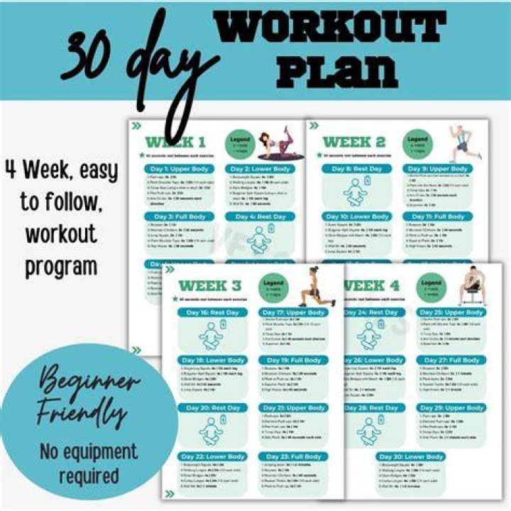 30-Day Equipment-Free Workout Plan PDF – Get Fit Fast
