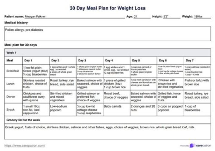 30-Day Proven Diet Plan for Rapid Weight Loss - PDF Guide